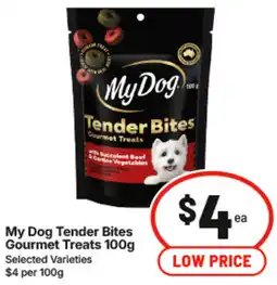 IGA My Dog Tender Gourmet Treats offer
