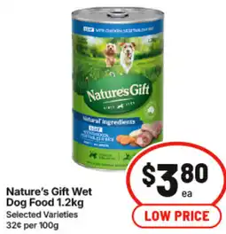 IGA Natures Gift Wet Dog Food offer
