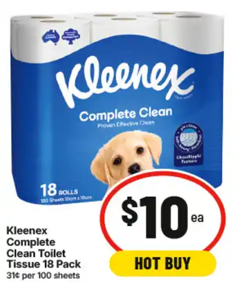 IGA Kleenex Complete Clean Toilet Tissue offer