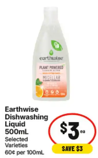 IGA Earthwise Dishwashing Liquid offer