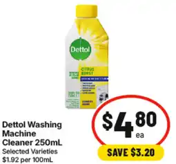 IGA Dettol washing machine cleaner offer