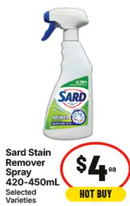 IGA Sard stain remover spray offer