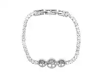 Bevilles Jewellery Tree of Life Tennis Bracelet in Stainless Steel offer