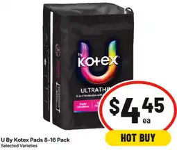 IGA U By Kotex Pads offer