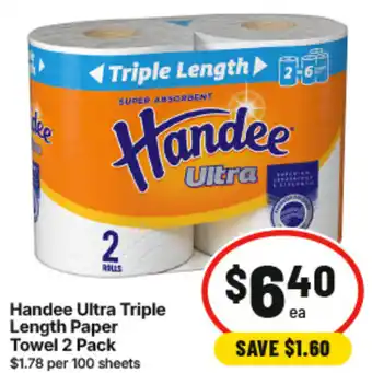 IGA Handee Ultra Triple Length Paper Towel offer