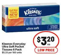 IGA Kleenex Everyday Ultra Soft Pocket Tissues offer