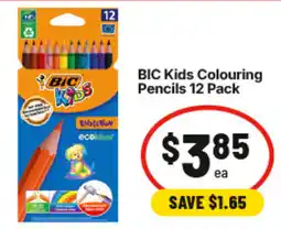 IGA Bic kids colouring pencils offer