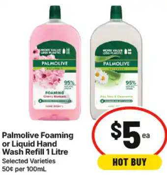 IGA Palmolive Foaming or Liquid Hand Wash Refill offer