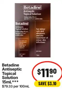 IGA Betadine Antiseptic Topical Solution offer