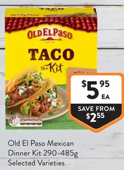 Foodworks Old El Paso Mexican Dinner Kit offer