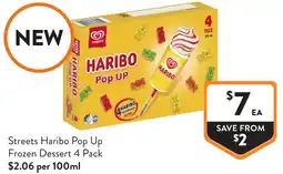 Foodworks Streets Haribo Pop Up Frozen Dessert offer
