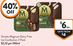 Foodworks Streets Magnum Dairy Free Ice Confection offer
