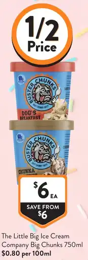 Foodworks The Little Big Ice Cream Company Big Chunks offer