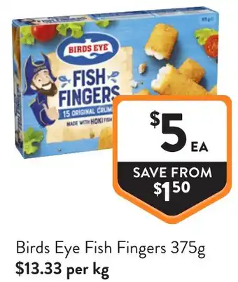 Foodworks Birds Eye Fish Fingers offer
