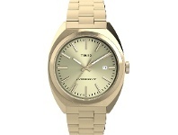 Timex Milano XL Gold- tone Dial With Gold-Tone Bracelet