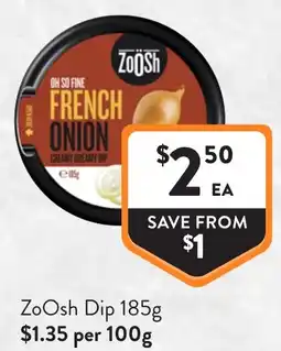 Foodworks Zoosh Dip offer
