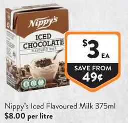 Foodworks Nippy's Iced Flavoured Milk offer