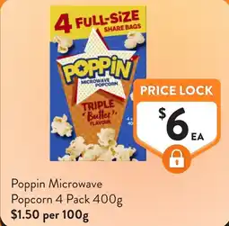 Foodworks Poppin Microwave Popcorn offer
