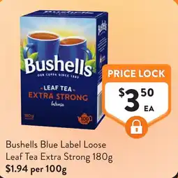 Foodworks Bushells Blue Label Loose Leaf Tea Extra Strong offer