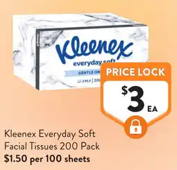 Foodworks Kleenex Everyday Soft Facial Tissues offer