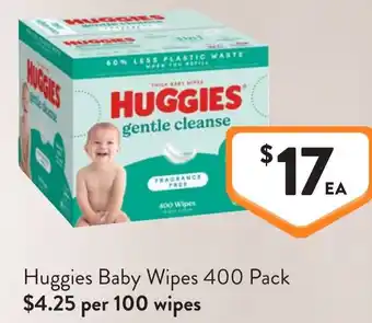 Foodworks Huggies Baby Wipes offer