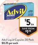 Foodworks Advil Liquid Capsules offer