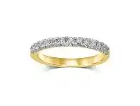 Bevilles Jewellery 9ct Yellow Gold 0.28ct Diamond Eternity Ring offer