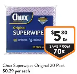 Foodworks Chux Superwipes Original offer