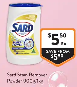Foodworks Sard Stain Remover Powder offer