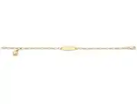 Bevilles Jewellery 9ct Yellow Gold Heart ID Bracelet offer
