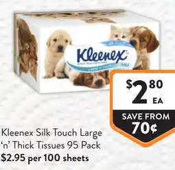Foodworks Kleenex Silk Touch Large n Thick Tissues offer