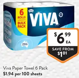 Foodworks Viva Paper Towel offer