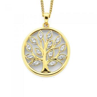 Prouds 9ct Gold Diamond Tree of Life Pendant offer