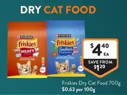 Foodworks Friskies Dry Cat Food offer