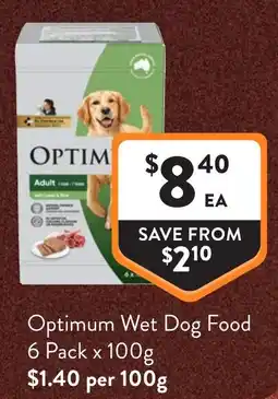 Foodworks Optimum Wet Dog Food offer