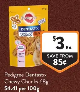 Foodworks Pedigree Dentastix Chewy Chunks offer