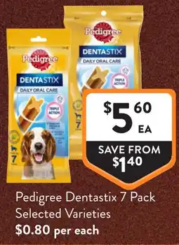 Foodworks Pedigree Dentastix offer