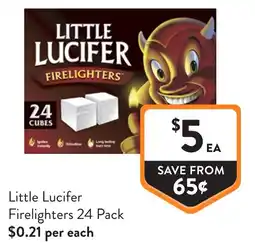Foodworks Little Lucifer Firelighters offer