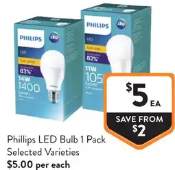 Foodworks Phillips LED Bulb offer