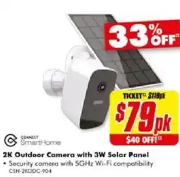 The Good Guys 2K Outdoor Camera with 3W Solar Panel offer