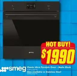The Good Guys Classic Pyrolytic Oven Matte Black offer