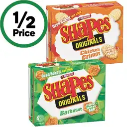 Woolworths Arnott’s Shapes Crackers offer