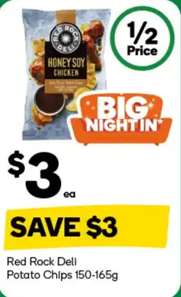 Woolworths Red Rock Deli Potato Chips offer