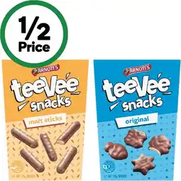 Woolworths Arnott’s Tee Vee Snacks offer