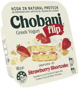 Coles Chobani Flip Greek Yogurt offer