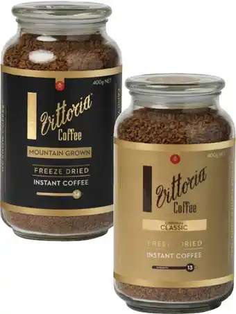 Coles Vittoria Freeze Dried Instant Coffee offer