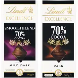 Woolworths Lindt Chocolate Blocks – Excludes 90% and 95% varieties offer