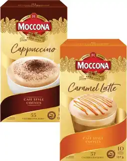 Coles Moccona Café Classics Coffee Sachets offer
