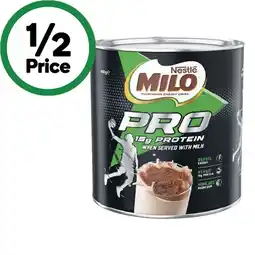 Woolworths Nestlé Milo Pro offer