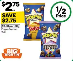 Woolworths Poppin Popcorn offer